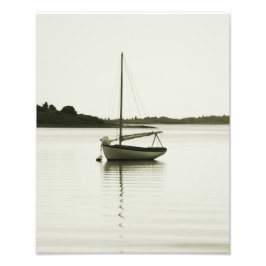 Resten av Sloop i Menemsha Pond, Martha's Vineyard Fototryck