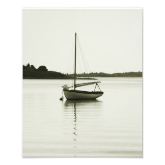 Resten av Sloop i Menemsha Pond, Martha's Vineyard Fototryck