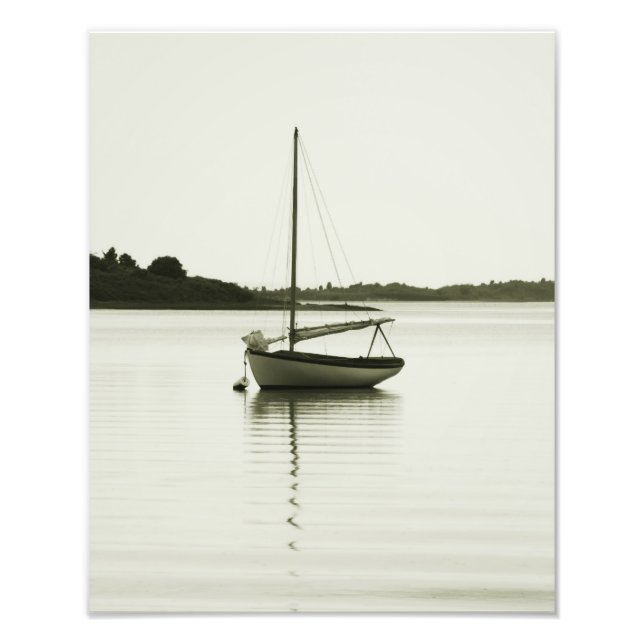 Resten av Sloop i Menemsha Pond, Martha's Vineyard Fototryck (Framsidan)