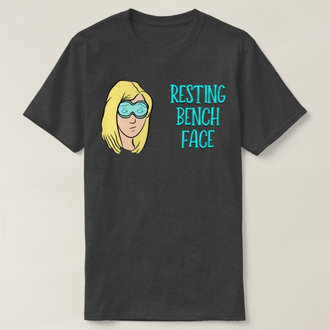 Resten Bench Ansikte Blonde T Shirt (Design framsida)