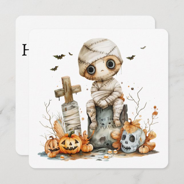 Resten i Delar - Mummy på Gravsten (Fram/baksida)