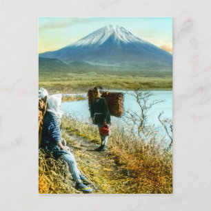 Resten på Vintagen Roadside to Mt. Fuji Vykort