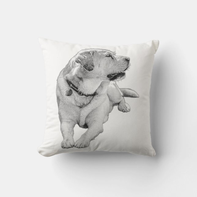 Resten Watch - Labrador-accent Kudde (Framsida)