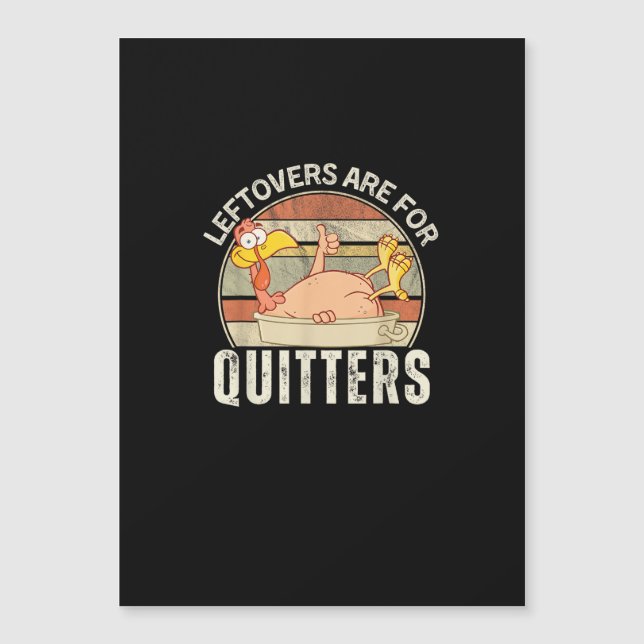 Rester är för avhoppare Roligt Thanksgiving-retr (Framsida)