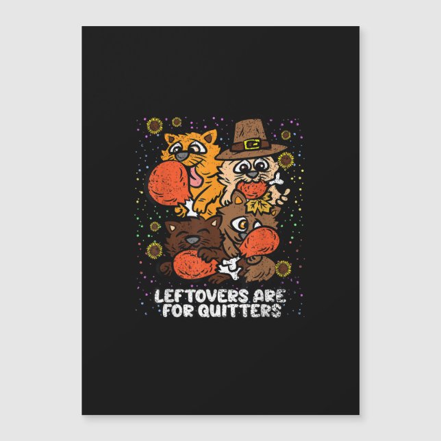 Rester är för avhoppare Thanksgiving Day Roligt  (Framsida)