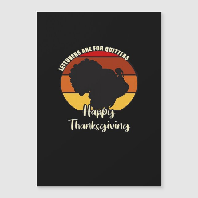 Rester Är För Uppgivare - Glad Thanksgiving (Framsida)