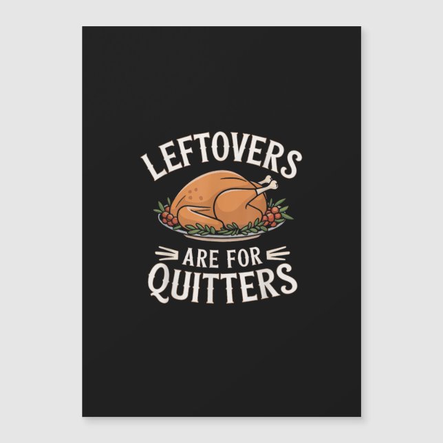 Rester Är För Uppgivare Rolig Thanksgiving-mat (Framsida)