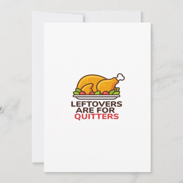 Rester Är För Uppgivare Thanksgiving Rollig Klassi Julkort (Framsida)