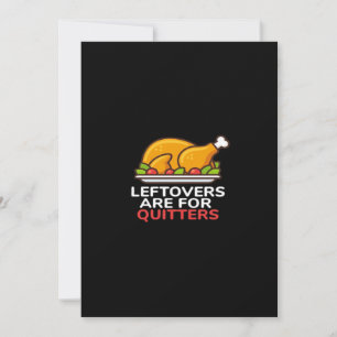 Rester är för uppgivna Thanksgiving Rolig Klassike Julkort