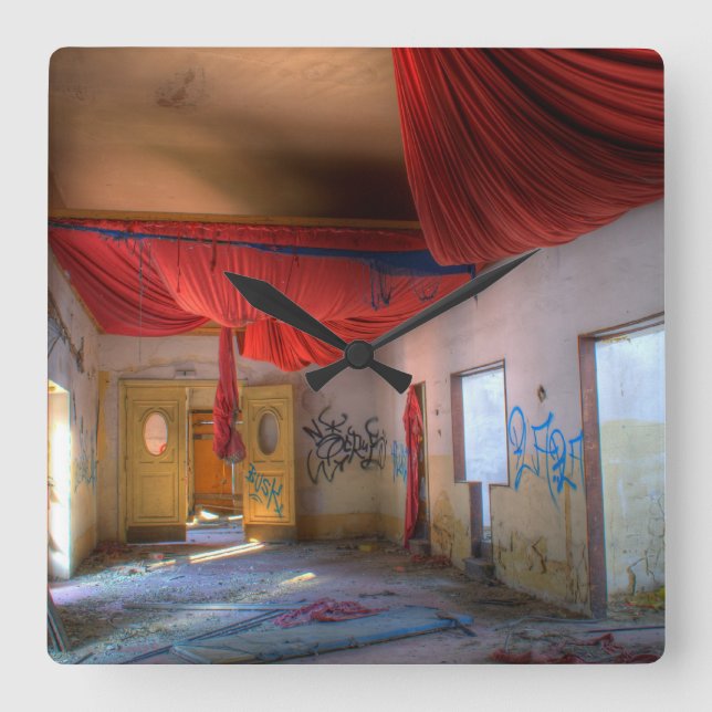 Rester av Sofiensäle Fyrkantig Klocka (Framsida)