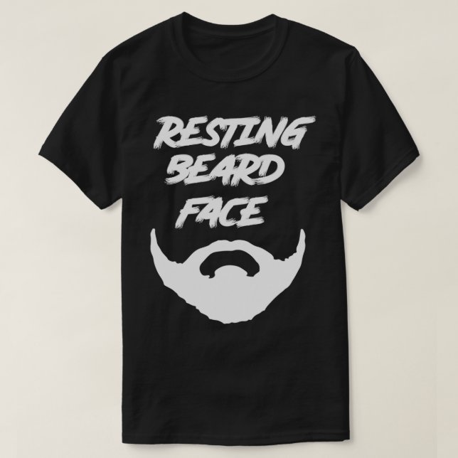 Resterande Beard Ansikte 1 T Shirt (Design framsida)