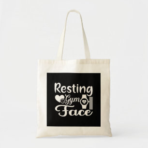 Resterande Gym Ansikte-Gym-Workout-Fitness-Funny Tygkasse