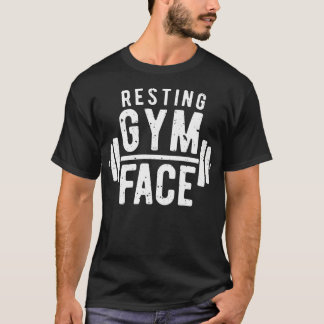 Resterande Gym Ansikte T Shirt Fitness Manar Women