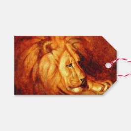 Resterande Lejon (av Abbott Handerson Thayer) Presentetikett