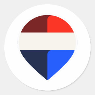 resterande ny logotyp för ballong runt klistermärke