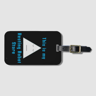 Resterande Robot Stare- Luggage Tag Bagagebricka
