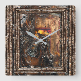 Resterande Ställe Fyrkantig Klocka