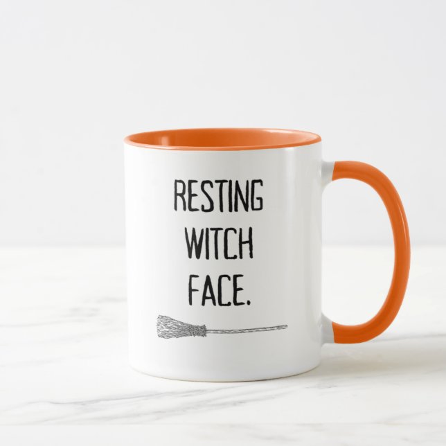 Resterande Witch Ansikte Halloween Mugg (Höger)