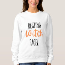 Resterande Witch Ansikte Halloween Shirt