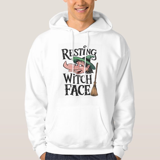 Resterande Witch Ansikte Hoodie (Framsida)