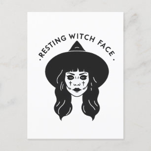 Resterande Witch Ansikte Vykort
