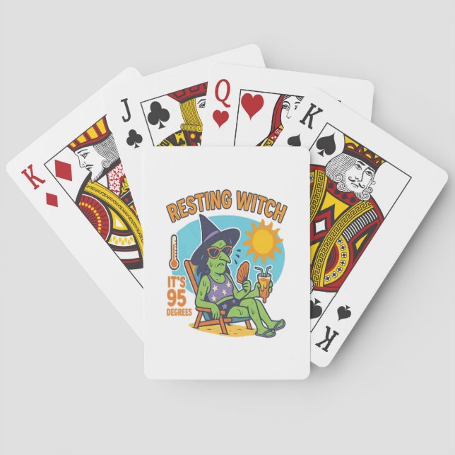 Resterande Witch - Summerween Premium Casinokort (Baksidan)