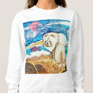 RESTERING BEACH ANSIKTE kräppost T Shirt