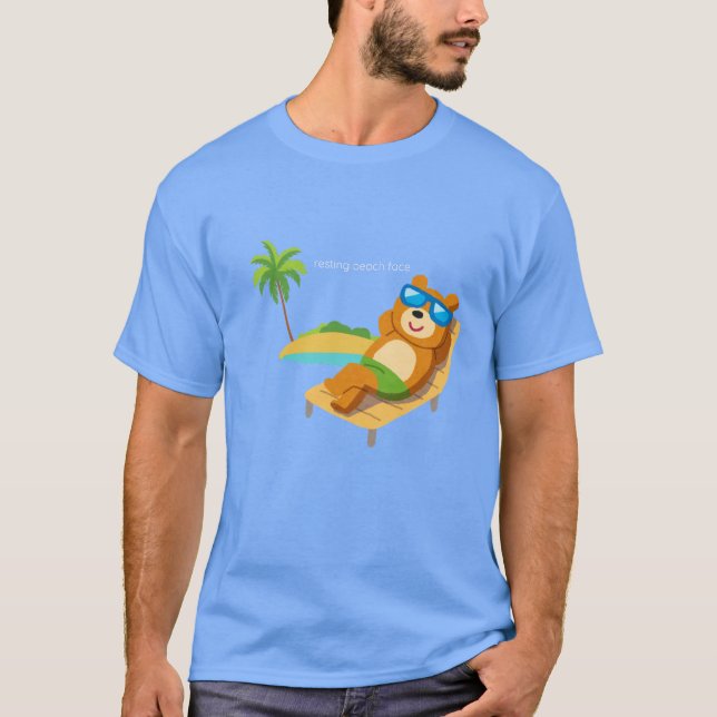 RESTING BEACH ANSIKTE belly hippo Boynton T-Shirt (Framsida)