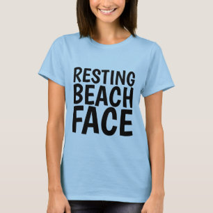 RESTING BEACH ANSIKTE, LUNT-shirts T Shirt