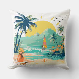 Resting Beach for Summer Kudde