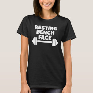 Resting Bench Ansikte - Women's Funny Novelty Work T Shirt