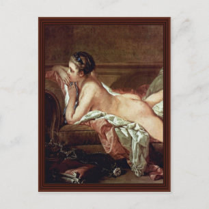 Resting Girl Detail (Madmoiselle O'Murphy) Vykort