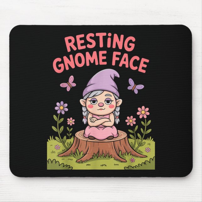 Resting Gnome Face Cute Funny Christmas Kawaii Car Musmatta (Framsidan)