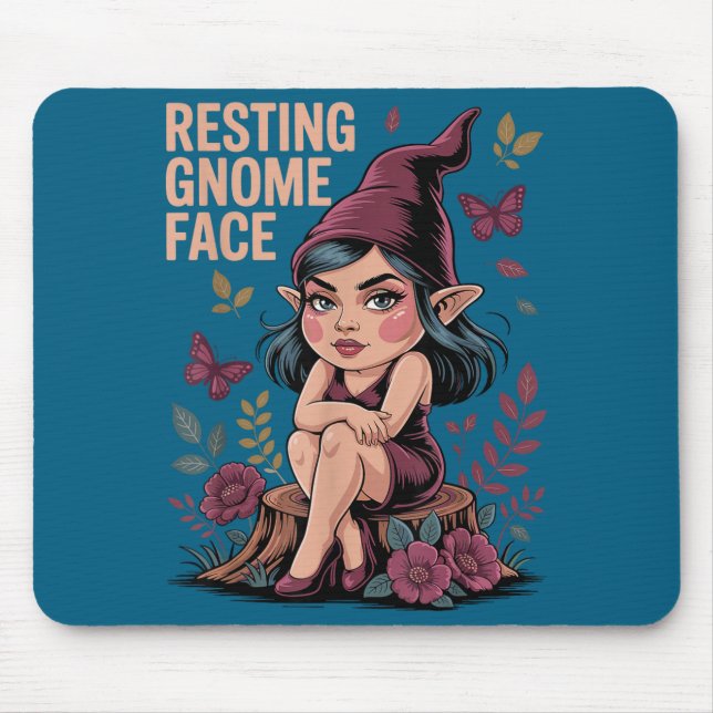 Resting Gnome Face Cute Funny Christmas Kawaii Car Musmatta (Framsidan)