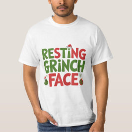 Resting Grinch Face Funny Christmas Shirt T Shirt
