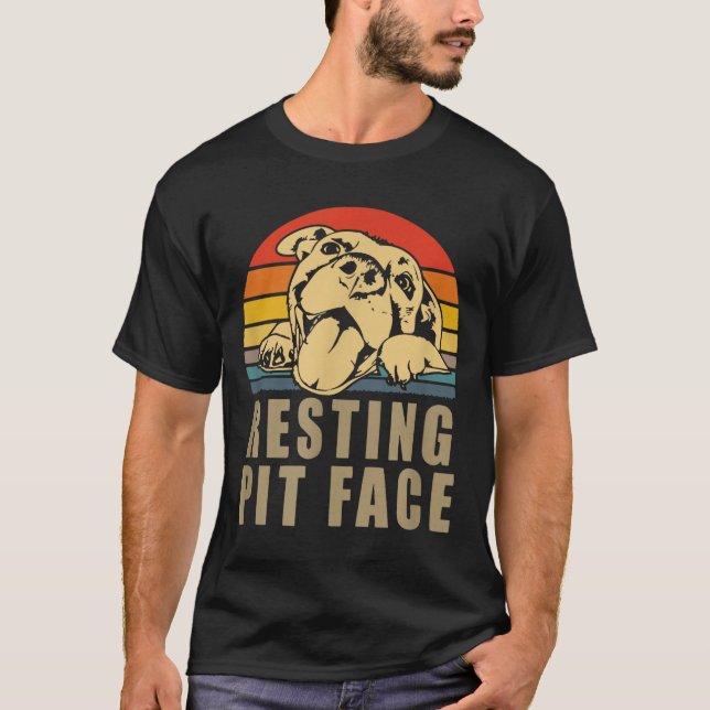 Resting T Face - Tbull Lovers Gift For Men And Wom T Shirt (Framsida)