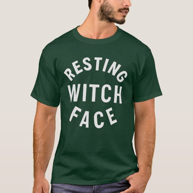 RESTING WITCH ANSIKTE T SHIRT (Framsida)