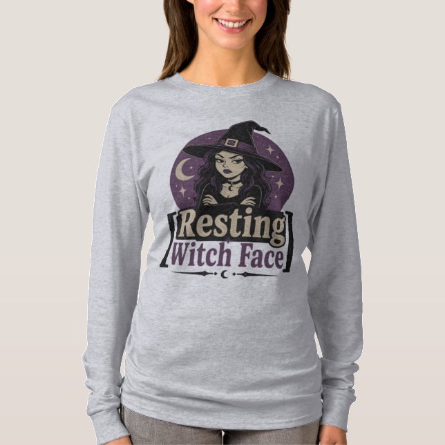 Resting Witch Face  T-shirt (Framsida)