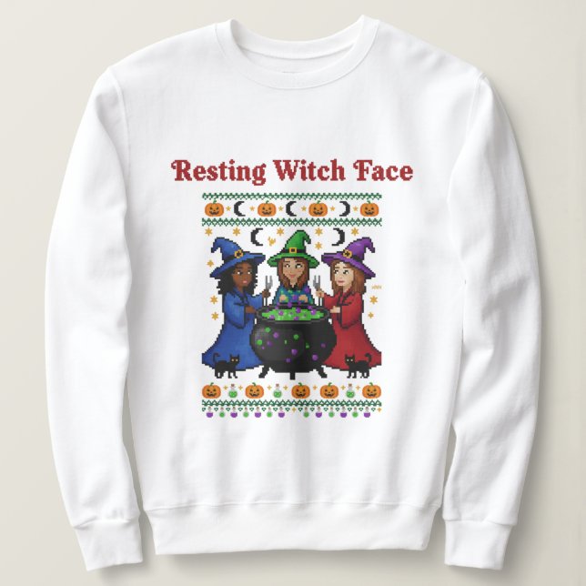 Resting Witch Face T Shirt (Design framsida)