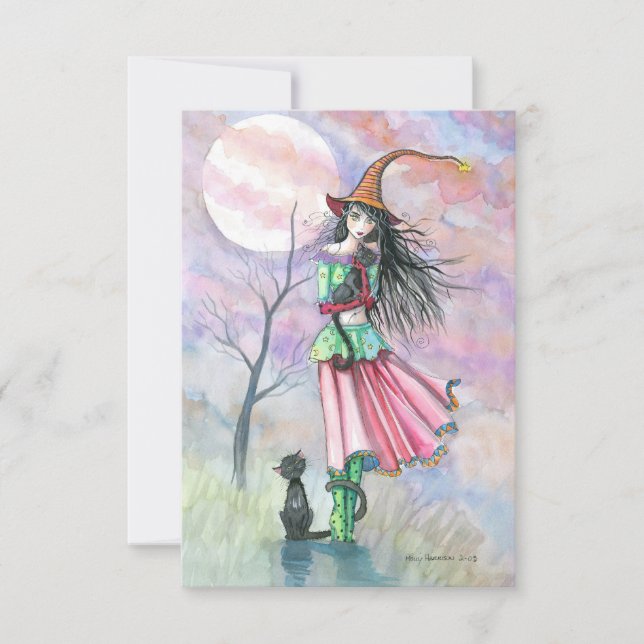 Restless Ikväll Halloween-vykort Kort (Framsida)