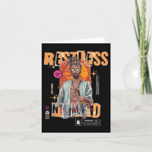 Restless Nomad - Urban Samurai Sticker Kort