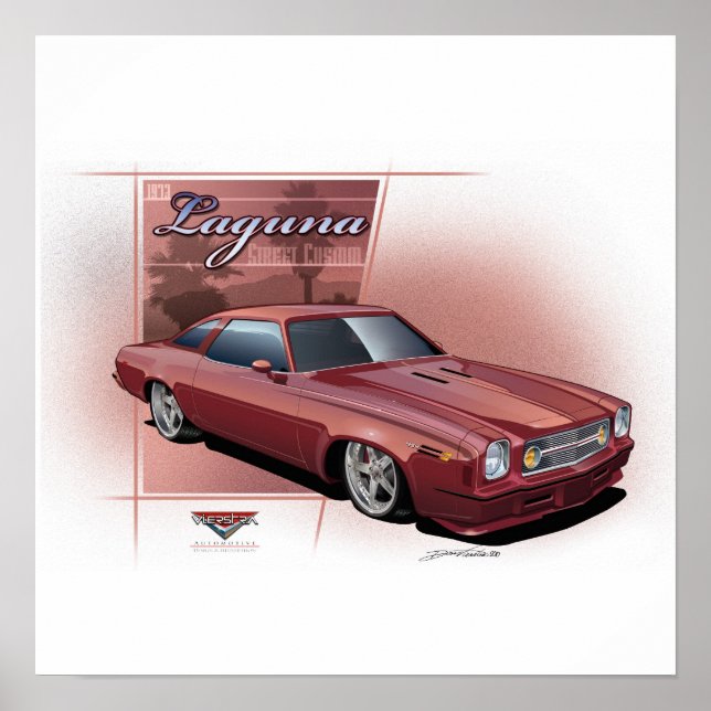 Resto Mod 1973 Laguna Poster (Framsidan)