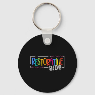 Restorative Aide Designs Unisex-Vuxna Svart Kort Nyckelring