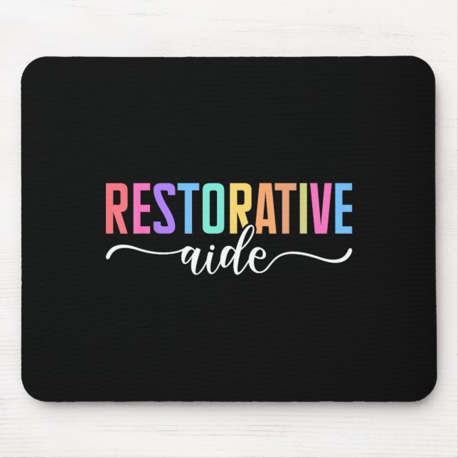 Restorative Aide Designs Unisex-Vuxna Svart Musmatta (Framsidan)
