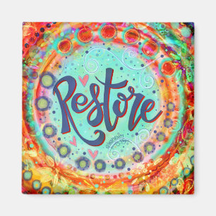 "Restore" ONE ORD Inspirief Magnet
