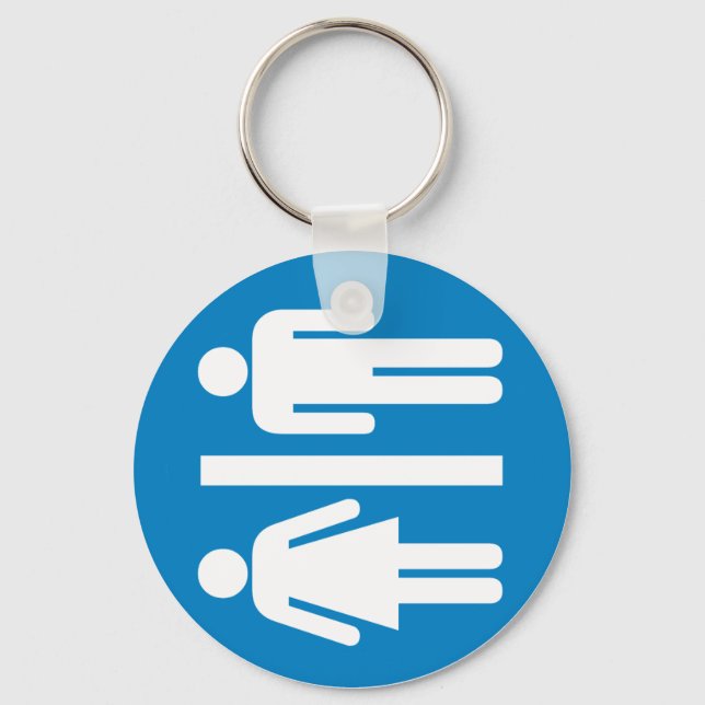 Restrumsanläggningar - vägskylt nyckelring (Framsida)