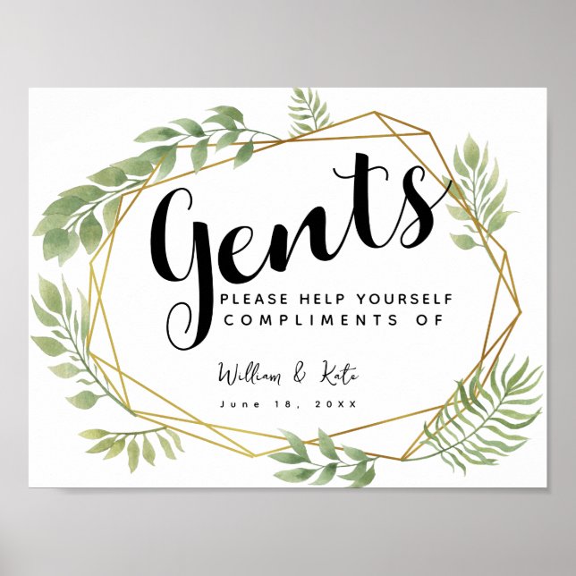 Restrumsskylt - toalettartiklar land Crystal Poster (Framsidan)