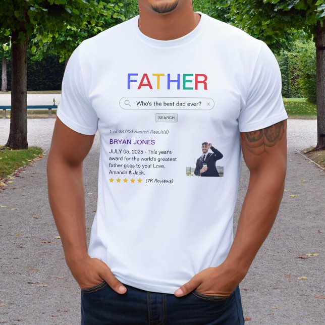 Resultat av webbplatssökning, bästa Pappa någonsin T Shirt (Website Search Result Best Dad Ever T-Shirt
)
