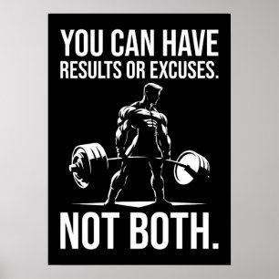 Resultat eller exponering - Motiveringssymbol, wor Poster