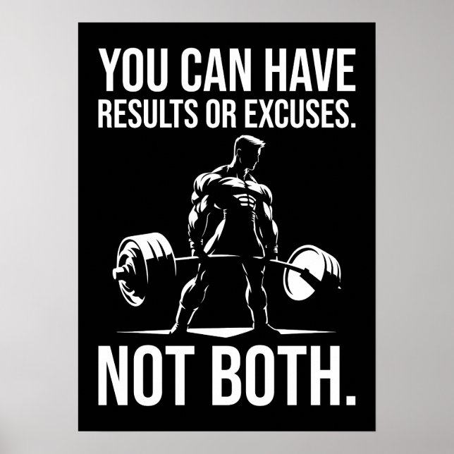 Resultat eller exponering - Motiveringssymbol, wor Poster (Framsidan)
